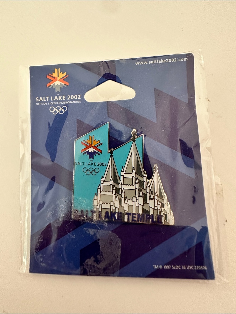2002 Salt Lake City Olympics Collectable Pin New in Package Salt Lake Temple